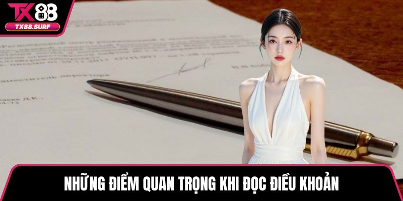 Những điểm quan trọng khi đọc điều khoản